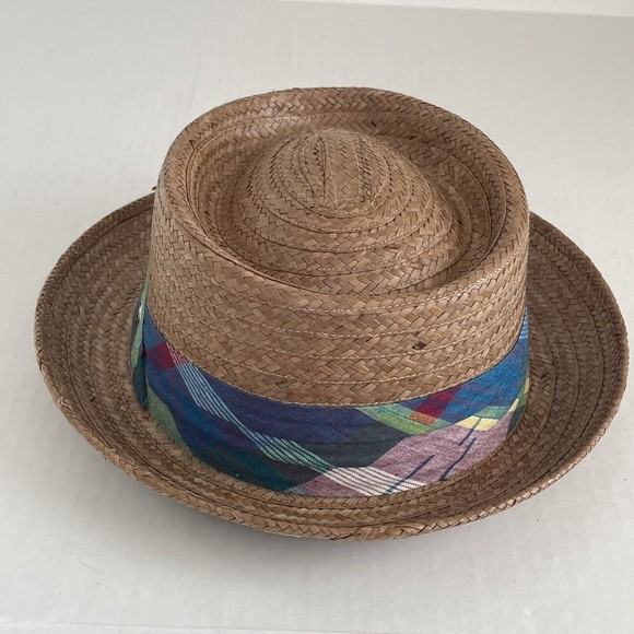 Stetson Madrigal Coconut Straw Porkpie Hat Brown Size XL - Picture 3 of 16